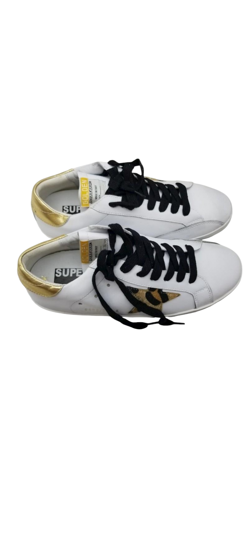 Golden Goose White Leather Sneakers