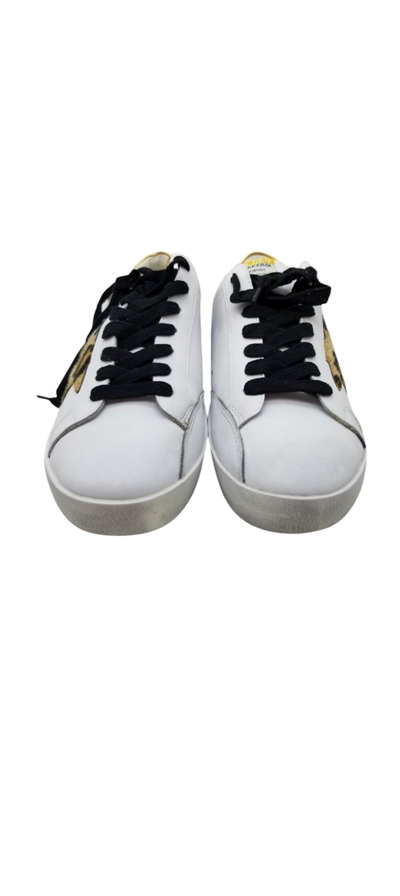 Golden Goose White Leather Sneakers