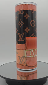 Louis Vuitton-Inspired Tumbler